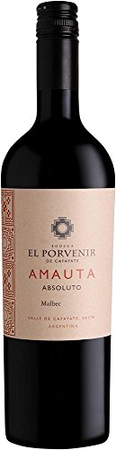 Amauta Absoluto Malbec (Case of 6x75cl), Argentinien/Valle de Cafayate, Rotwein (GRAPE MALBEC 100%) von EL PORVENIR DE CAFAYATE