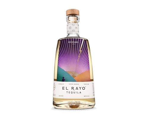 El Rayo | Tequila Reposado | 700 ml | Zu 100% aus blauer Agave | Pure Handarbeit | Warmer & weicher Geschmack von EL RAYO HA VUELTO