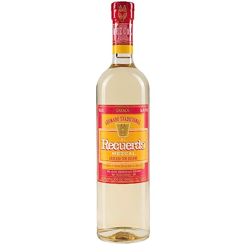 El Recuerdo Mezcal Abocado, Mezcal Flasche mit Agavenwurm, aus 100% Espadin-Agave, Inhalt 750ml, Alk 40% El Recuerdo Mezcal Abocado, Mezcal Flasche mit Agavenwurm, aus 100% Espadin-Agave, Inhalt 750ml, Alk 40% von EL RECUERDO MEZCAL
