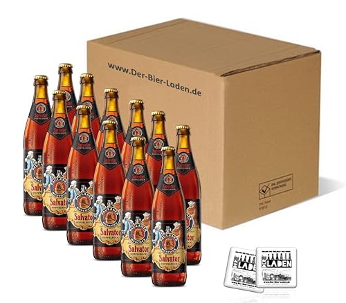 Küstenbuddel© 12x 0,5l PAULANER SALVATOR 7,9% vol. inkl. Pfand Doppelbock Starkbier beer Geschenk Bierset Bier Bierpaket Geschenkidee von ELBSCHLUCK