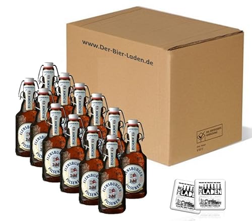 Küstenbuddel©12x 0,33l FLENSBURGER PILSENER 4,8%vol. inkl. Pfand Geschenk Bierset Bier Bierpaket Geschenkidee Norddeutsch Maritim von ELBSCHLUCK