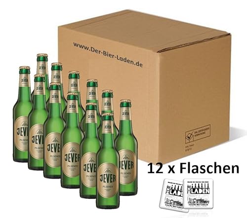 Küstenbuddel©12x 0,33l JEVER PILSENER 4,9%vol. inkl. Pfand Das friesisch-herbe Original Geschenk Bierset Bier Bierpaket Geschenkidee Norddeutsch Maritim von ELBSCHLUCK
