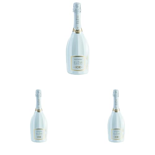 ELÃˆM ICE Demi-Sec Schaumwein Italien Wein Champagner (1 x 0.75l) (Packung mit 3) von ELÈM