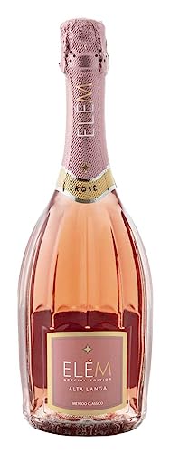 ELÈM Alta Langa DOCG Rosè Klassische Methode Pas Dosè -Schaumwein trocken - Piedmont Wein Roséchampagner (1 x 0.75l) von ELÈM