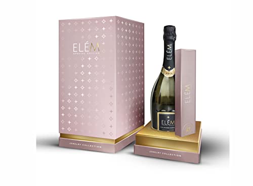ELÃˆM Prosecco DOCG Superiore -Schaumwein trocken - Italien Wein Prosecco (1 x 0.75l) in einer luxuriösen Geschenkbox mit Tennisarmband von ELÈM