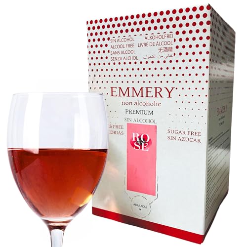 0,0 Premium Rosé Alkoholfreier Wein | Rote Früchte und weiche holzige Aromen | Bag in Box 10 Liter | Entspricht mehr als 13 Flaschen à 750 ml | Halal Food 0,0 Premium Rosé Alkoholfreier Wein | Rote Früchte und weiche holzige Aromen | Bag in Box 10 Liter | Entspricht mehr als 13 Flaschen à 750 ml | Halal Food von EMMERY