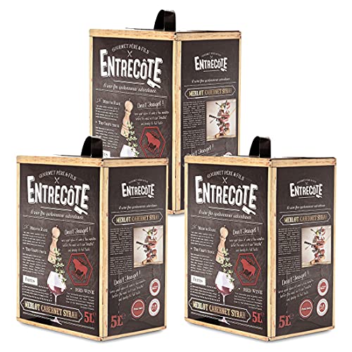 Entrecote Merlot Cabernet Syrah Bag-in-Box (3x 5L) von ENTRECOTE