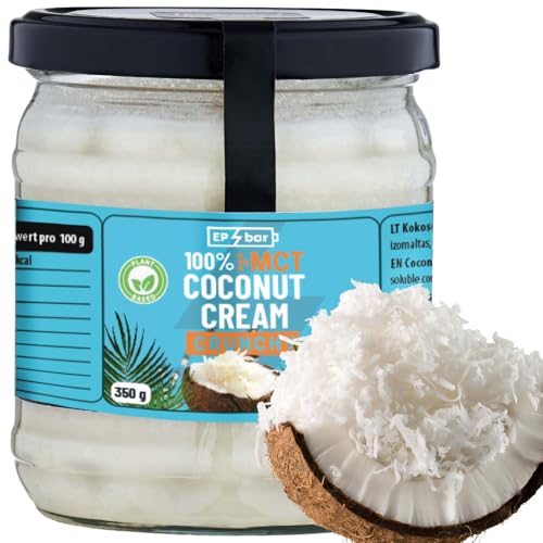 EP Bar Coconut Cream 100% Natürlich Kokoscreme mit Knackigen Kokosflocken | 350g | Vegan, Naturbelassen ohne Zusatzstoffe | Kokosmus Ohne Zucker, Gesund Kokosfett, Kokosnusscreme EP Bar Coconut Cream 100% Natürlich Kokoscreme mit Knackigen Kokosflocken | 350g | Vegan, Naturbelassen ohne Zusatzstoffe | Kokosmus Ohne Zucker, Gesund Kokosfett, Kokosnusscreme von EP Bar