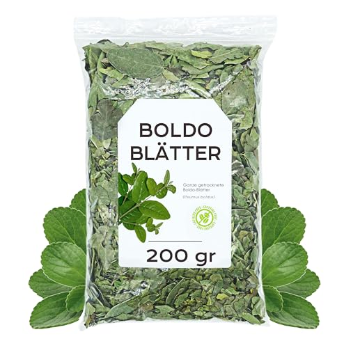 Boldo Tee 200 gr - Boldo Blätter Tee - Boldoblätter Ganz - Boldotee - Boldo Sfuso von EPEL
