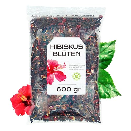 Hibiskustee 600gr - Hibiskusblüten - Hibiskusblütentee - Getrocknete Hibiskusblüten - Hibiskus - Hibiscus flower - Hibiskusblüten Lose (600 gr) von EPEL
