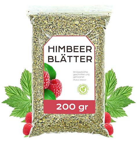 Himbeerblättertee 200 gr - Himbeerblättertee Schwangerschaft - Himbeerblätter - Himbeerblätter Getrocknet - Himbeerblättertee Beutel - Kräutertee - Himbeerblätter Lose von EPEL