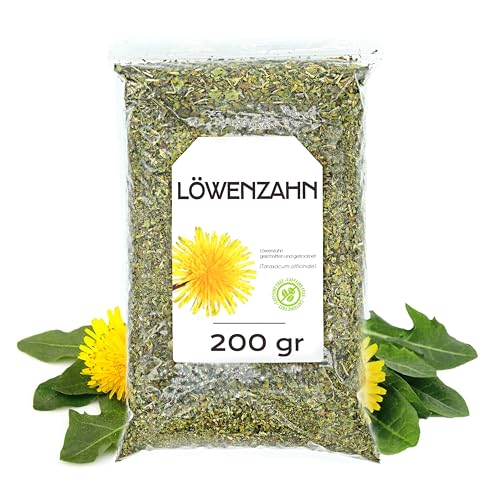 Löwenzahntee 200 g - Dandelion Tea - Löwenzahn Getrocknet - Löwenzahntee Beutel - Löwenzahnblüten Getrocknet - Löwenzahnblätter Geschnitten - Löwenzahn Lose von EPEL