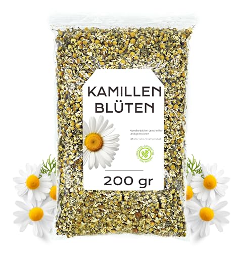 Kamillenblüten 200 gr - Kamillentee - Kamille - Kamillenblüten Getrocknet - Kamillentee Lose - Kamillenblüten Tee - Ganze Kamillenblüten Getrocknet von EPEL