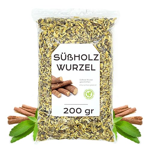 Süßholzwurzel 200 gr - Süßholzwurzel tee - Süßholz - Süssholzwurzel Tee - Süßholz Getrocknet und Geschnitten - Lakritz Tee - Süßholzwurzel Lose (200 gr) von EPEL