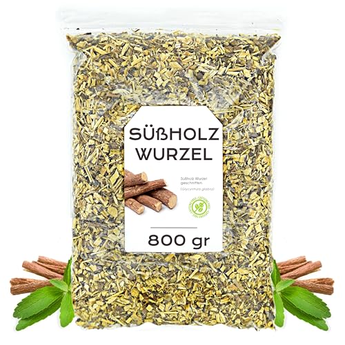 Süßholzwurzel 800 gr - Süßholzwurzel tee - Süßholz - Süssholzwurzel Tee - Süßholz Getrocknet und Geschnitten - Lakritz Tee - Süßholzwurzel Lose (800 gr) von EPEL