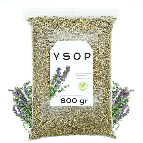 Ysop 800 gr - Ysop Tee - Ysopkraut Geschnitten - Hysoop Blätter tee - Kräutertee von EPEL
