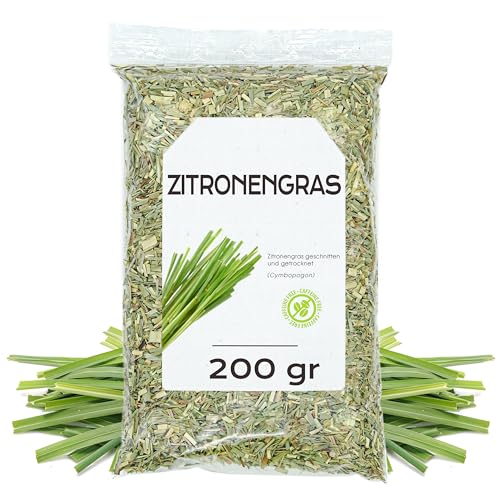 Zitronengras 200 gr - Lemongrass - Zitronengras Tee - Zitronengras Getrocknet - Lemongrass Tee - Zitronengrasblätter - Zitronentee Lose (200 gr) von EPEL