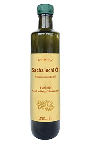 Sacha Inchi Öl 250 ml Inka Nuss Öl Plukenetia volubilis l. erste Kaltpressung. Herkunftsland: Peru. von ERASVITAL
