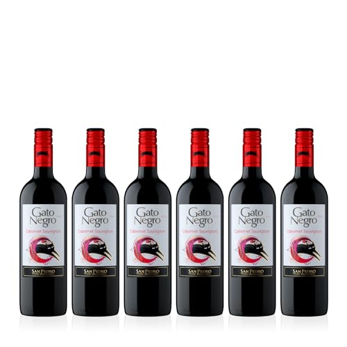 GATO NEGRO Cabernet Sauvignon Trocken 0,75l | Trockener Rotwein aus Chile | 6 x 0,75l von ERBEN