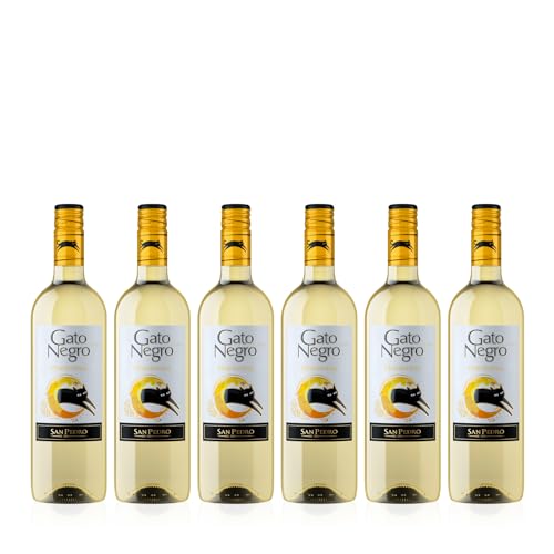 GATO NEGRO Chardonnay Trocken 0,75l | Trockener Weißwein aus Chile | 6 x 0,75l von ERBEN