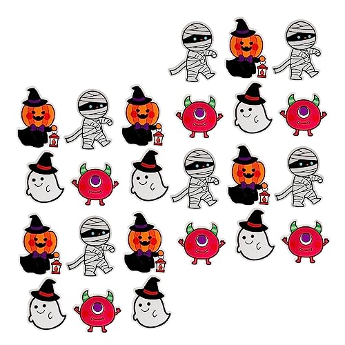 ERINGOGO 200st Lollipop Dekorative Karte Halloween Geisterbonbonhalter Dekorationen Zum Verpacken Von Süßigkeiten Süße Kürbisse Süßigkeiten-verpackungskarte Papier Süßigkeiten Box Lutscher von ERINGOGO