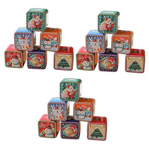 ERINGOGO 3st Süßigkeitenbehälter Aus Metall Blechdosen Aus Metall Geschenk Lagertank Cna Geschenke Weihnachtsplätzchen Dose Runde Süßigkeitenbehälter Kerzen Dose Tee Süßigkeiten Box von ERINGOGO