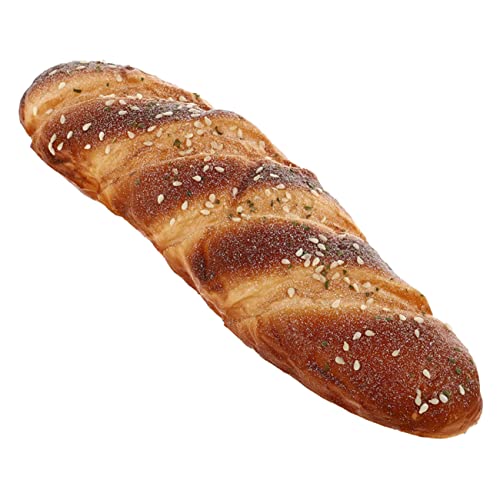 ERINGOGO Französisches Brot Simulation Brot Pu-Brot-Modell Simulation Realistisch Brotmodell Gefälschtes Französisches Sesambrot Fälschung Falsches Brot Pu-Brot-dekor Künstlich Requisiten von ERINGOGO