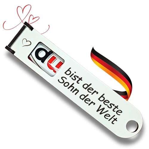 Du bist der beste Sohn der Welt - Originelle DUPLO Schokoriegel Geschenkbox mit Geldschein-Fach zum Personalisieren (Sohn) von ESCAPE HELDEN