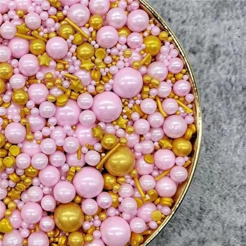 Mix Perlen Perlen DIY Kuchen Backen Streusel Zucker Süßigkeiten Kugel Hochzeitstorte Dekoration-Nr. 2,50g von ESCATIC