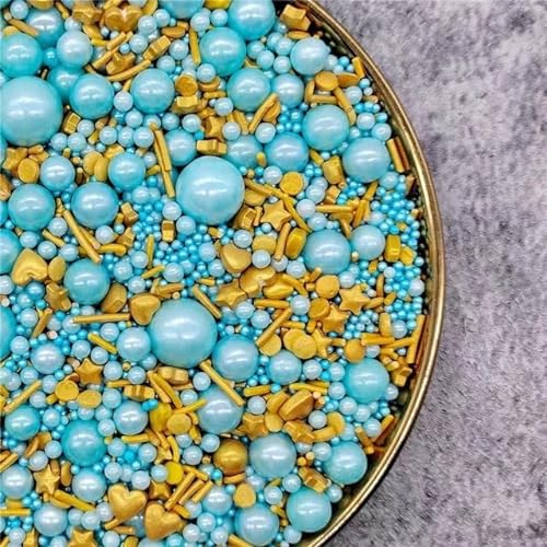 Mix Perlen Perlen DIY Kuchen Backen Streusel Zucker Süßigkeiten Kugel Hochzeitstorte Dekoration-Nr. 7,500g von ESCATIC