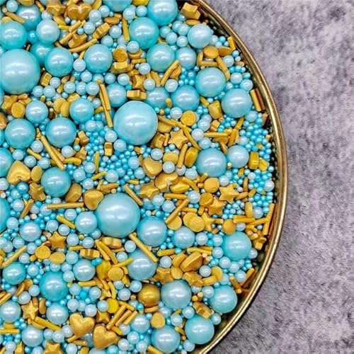 Mix Perlen Perlen DIY Kuchen Backen Streusel Zucker Süßigkeiten Kugel Hochzeitstorte Dekoration-Nr. 7,500g von ESCATIC