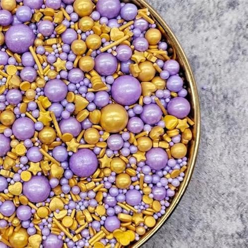 Mix Perlen Perlen DIY Kuchen Backen Streusel Zucker Süßigkeiten Kugel Hochzeitstorte Dekoration-Nr. 8,10g von ESCATIC