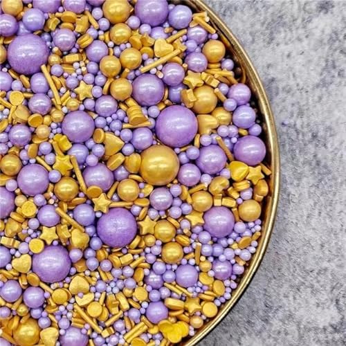 Mix Perlen Perlen DIY Kuchen Backen Streusel Zucker Süßigkeiten Kugel Hochzeitstorte Dekoration-Nr. 8,200g von ESCATIC
