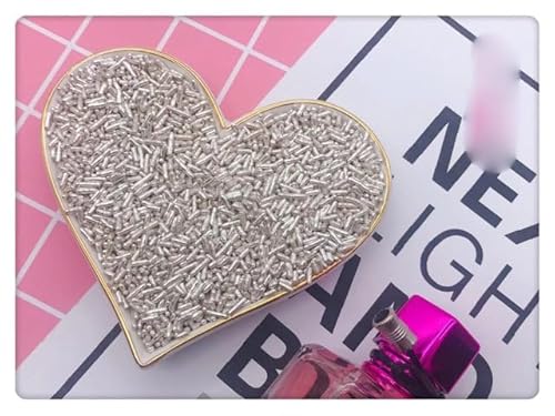 Silberperle DIY Kuchen Backen Streusel Silber Liebe Hochzeitstorte Dekoration-Silber kleiner Riegel, 50g Silberperle DIY Kuchen Backen Streusel Silber Liebe Hochzeitstorte Dekoration-Silber kleiner Riegel, 50g von ESCATIC