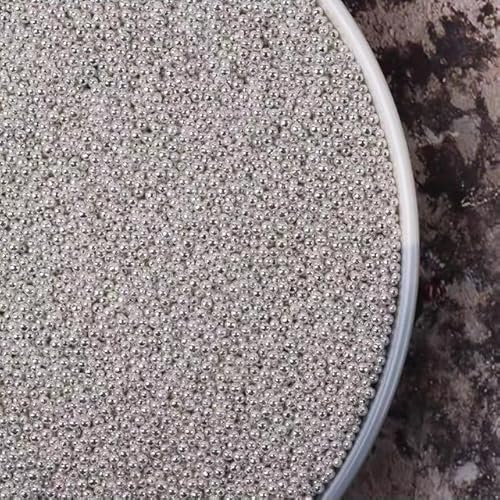 Silberperlen DIY Kuchen Backen Streusel Silber Liebe Hochzeitstorte Dekoration-2mm Silberperlen, 200g von ESCATIC