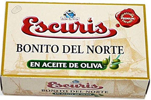 Bonito del Norte - Weißer Küsten-Thunfisch in Olivenöl, Dose 81 g netto, Bonito del Norte - Weißer Küsten-Thunfisch in Olivenöl, Dose 81 g netto, von ESCURIS