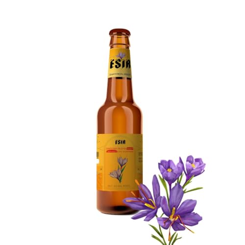 ESIR Safranbier: Premium-Craft-Bier mit Safran | Weich, aromatisch und golden | 330 ml Flasche (6) von ESIR