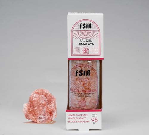 Esir Rosa Himalaya-Salz, natürliches Kristallsalz reich an Mineralien, 100% veganes Speisesalz grob, reines Steinsalz | aus Punjab Pakistan|95 G| Esir Rosa Himalaya-Salz, natürliches Kristallsalz reich an Mineralien, 100% veganes Speisesalz grob, reines Steinsalz | aus Punjab Pakistan|95 G| von ESIR