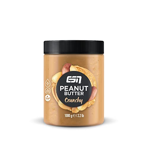 ESN Peanut Butter Crunchy, 1000g, Erdnussbutter ohne Zusätze von ESN