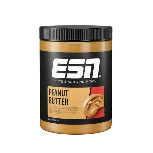 ESN Peanut Butter Crunchy, 1000 g, Erdnussbutter ohne Zusätze, aus 100% Erdnüssen, reich an Protein, guten Fetten und Ballaststoffen, vegan - made in Germany ESN Peanut Butter Crunchy, 1000 g, Erdnussbutter ohne Zusätze, aus 100% Erdnüssen, reich an Protein, guten Fetten und Ballaststoffen, vegan - made in Germany von ESN