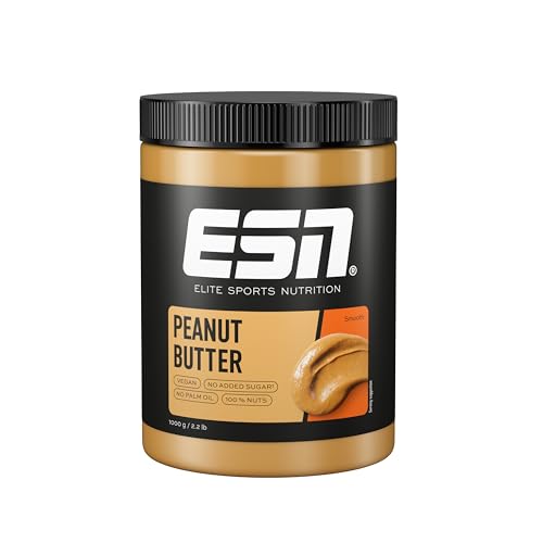 ESN Peanut Butter Smooth, 1000 g, Erdnussbutter ohne Zusätze, aus 100% Erdnüssen, reich an Protein, guten Fetten und Ballaststoffen, vegan - made in Germany ESN Peanut Butter Smooth, 1000 g, Erdnussbutter ohne Zusätze, aus 100% Erdnüssen, reich an Protein, guten Fetten und Ballaststoffen, vegan - made in Germany von ESN