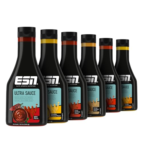 ESN Premium Ultra Sauce, 6er mixed Bundle, 6 x 285 ml, Ideale Sauce für Diät und bewusste Ernährung von ESN
