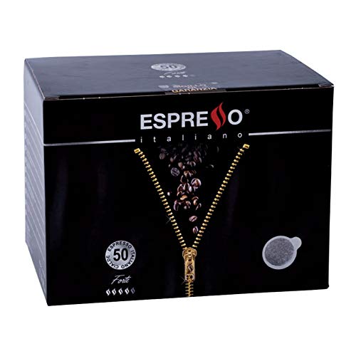 Espresso Kaffee Forte 50 Pads - ESPRESSO Italiano - Karton mit 6 Stück für insgesamt 300 Pads von ESPRESSO ITALIANO