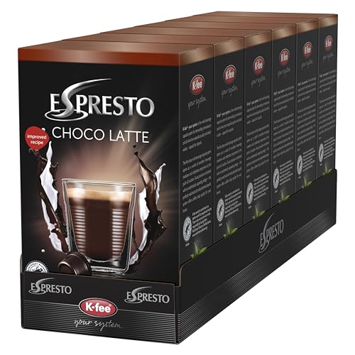 ESPRESTO Chocolatte Kakaokapseln Stärke 7, K-fee System, 6er Pack (6x200 g) von ESPRESTO