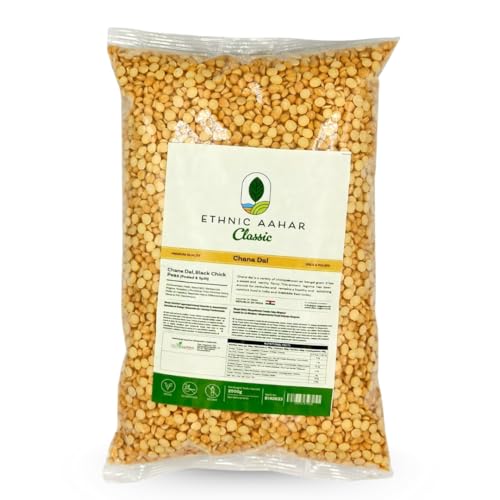 Ethnic Aahar Chana Dal 2000gm | Protein-Rich Pulses & Lentils for Wholesome Cooking | Premium Quality Dals | Essentials for Vegan, Vegetarian, and Ayurveda-Inspired Lifestyles. (2 Kg) von ETHNIC AAHAR