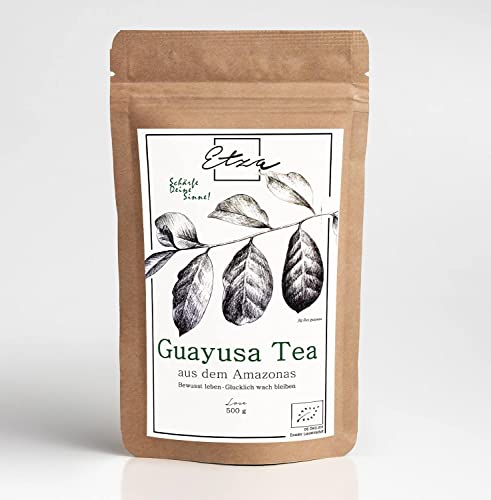 Bio Guayusa Tee aus dem Amazonas, lose (500g) | für 200 Tassen | Energy Tea | Vollgepackt mit Koffein | Perfekte Kaffeealternative von Etza