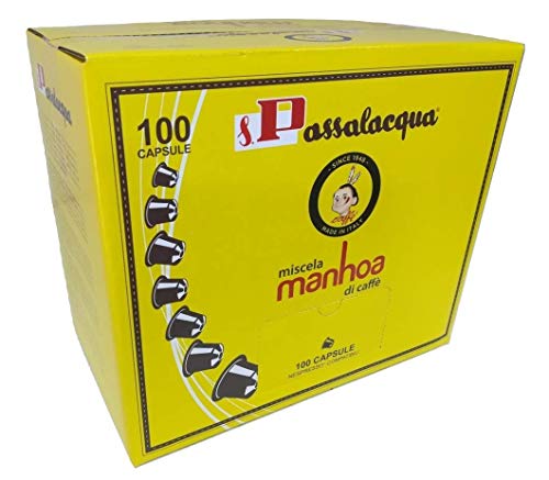 KAFFEE PASSALACQUA MANHOA - GUSTO VELLUTATO - Box 100 NESPRESSO KOMPATIBLE KAPSELN 5g von Passalacqua