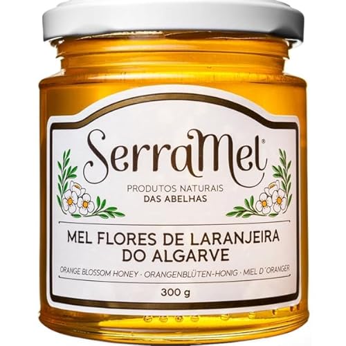 SERRAMEL - Algarve-Orangenblütenhonig - Produkt von Portugal - 300gr x 4 Flaschen von EUROMEL Apicultores, Lda - Penamacor, Portugal