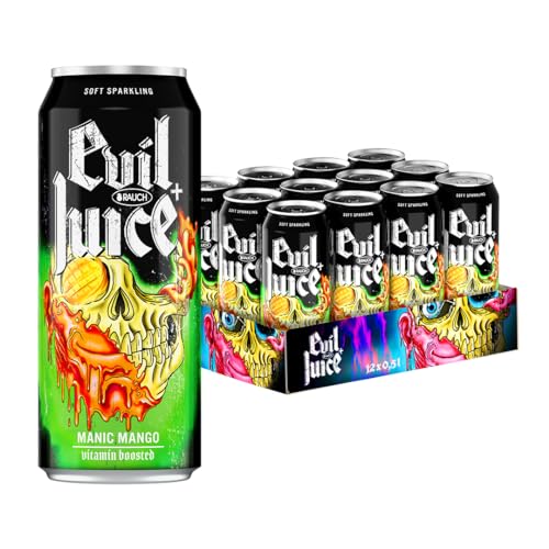 EVIL + JUICE Manic Mango | Erfrischungsgetränk mit Mangogeschmack | hochkonzentriert | leicht karbonisiert | alles andere als Mainstream | für die Überdosis EVIL | 12x 0,5l Dosen EVIL + JUICE Manic Mango | Erfrischungsgetränk mit Mangogeschmack | hochkonzentriert | leicht karbonisiert | alles andere als Mainstream | für die Überdosis EVIL | 12x 0,5l Dosen von GREAT BRITISH TRADING LIMITED