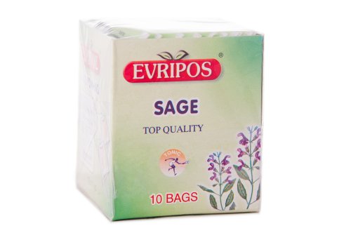 Evripos Sage Natur griechischen Tonic Produkt Top-Qualität 10 Taschen von EVRIPOS